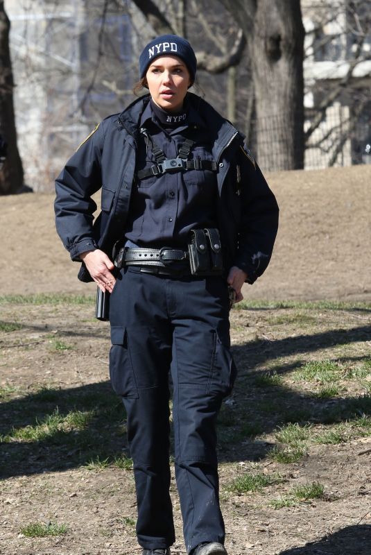 ARIELLE KEBBEL on the Set of Lincoln in New York 03/19/2019
