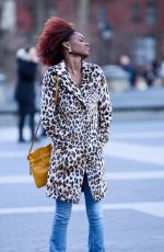 ASHLEIGH MURRAY on the Set of Katy Keene in New York 03/22/2019