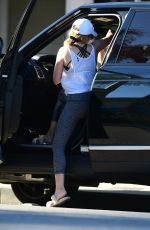 ASHLEY TISDALE Leaves Yoga Class in Studio City 03/16/2019