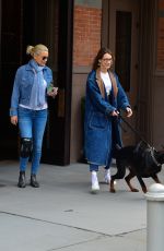 BELLA and YOLANDA HADID Out in New York 03/30/2019
