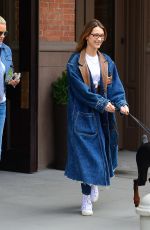 BELLA and YOLANDA HADID Out in New York 03/30/2019
