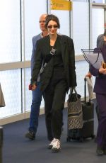 BELLA HADID Arrives at JFK Airport in New York 03/20/2019