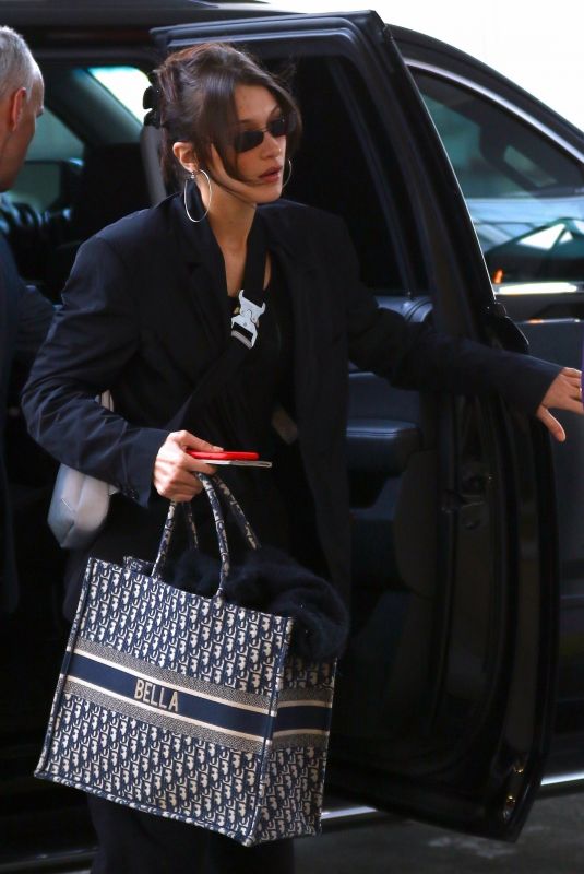 BELLA HADID Arrives at JFK Airport in New York 03/20/2019