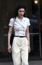 BELLA HADID Arrives at Louis Vuittion Office in Paris 03/04/2019