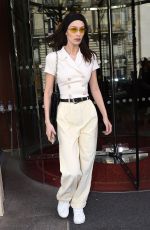 BELLA HADID Arrives at Louis Vuittion Office in Paris 03/04/2019