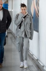 BELLA HADID at JFK Airport in New York 03/06/2019