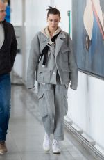 BELLA HADID at JFK Airport in New York 03/06/2019