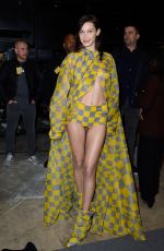 BELLA HADID at Off-white Runway Show at Paris Fashion Week 02/28/2019