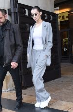 BELLA HADID Leaves Ackermann Fashion Show in Paris 03/02/2019