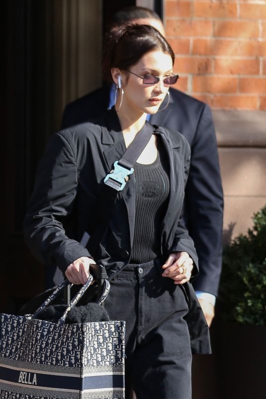 BELLA HADID Leaves Her Home in New York 03/20/2019