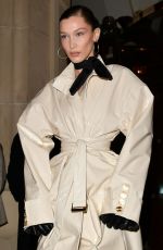 BELLA HADID Leaves Royal Monceau Hotel in Paris 03/01/2019