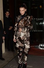 BELLA HADID Leaves Vogue Party in Paris 03/04/2019