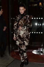 BELLA HADID Night Out in Paris 03/04/2019