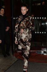 BELLA HADID Night Out in Paris 03/04/2019