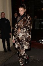 BELLA HADID Night Out in Paris 03/04/2019