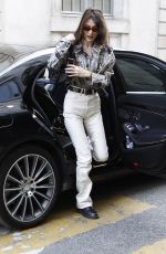 BELLA HADID Out in Paris 03/23/2019