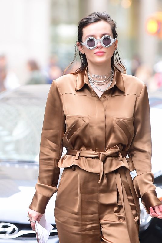 BELLA THORNE Out and About in New York 03/24/2019