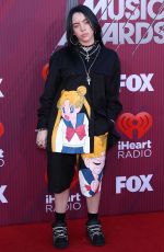 BILLIE EILISH at Iheartradio Music Awards 2019 in Los Angeles 03/14/2019