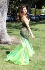 BLANCA BLANCO on the Set of a Photoshoot at a Park in Los Angeles 03/16/2019
