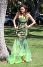 BLANCA BLANCO on the Set of a Photoshoot at a Park in Los Angeles 03/16/2019
