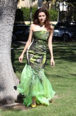 BLANCA BLANCO on the Set of a Photoshoot at a Park in Los Angeles 03/16/2019