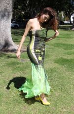 BLANCA BLANCO on the Set of a Photoshoot at a Park in Los Angeles 03/16/2019