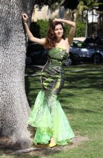 BLANCA BLANCO on the Set of a Photoshoot at a Park in Los Angeles 03/16/2019