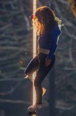 BREC BASSINGER on the Set of Stargirl in Atlanta 03/23/2019