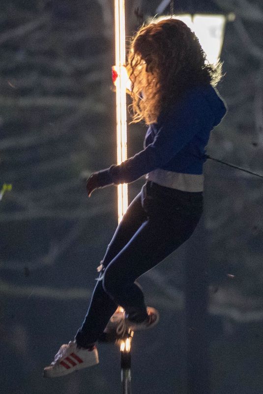 BREC BASSINGER on the Set of Stargirl in Atlanta 03/23/2019
