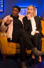 BRIE LARSON and Samuel L. Jackson at Jonathan Ross Show in London 03/02/2019