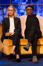 BRIE LARSON and Samuel L. Jackson at Jonathan Ross Show in London 03/02/2019