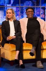 BRIE LARSON and Samuel L. Jackson at Jonathan Ross Show in London 03/02/2019
