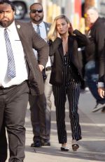 BRIE LARSON Arrives at Jimmy Kimmel Live in Hollywood 03/04/2019