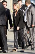 BRIE LARSON Arrives at Jimmy Kimmel Live in Hollywood 03/04/2019