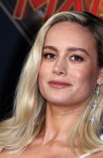 BRIE LARSON at Captain Marvel Premiere in Hollywood 03/04/2019