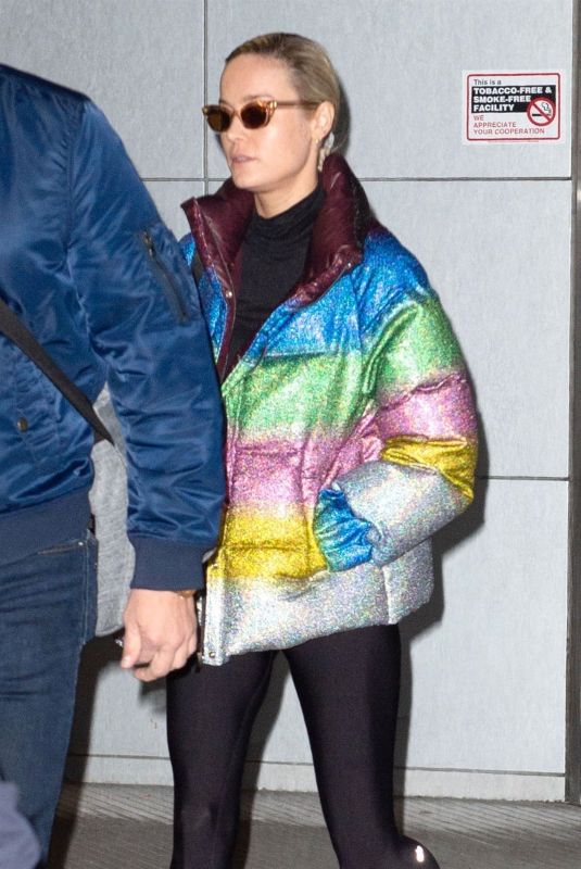 BRIE LARSON at JFK Airport in New York 03/05/2019