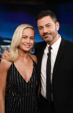 BRIE LARSON at Jimmy Kimmel Live Show! 03/04/2019