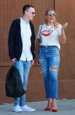 BUSY PHILIPPS Out Filming in Los Angeles 03/20/2019