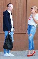 BUSY PHILIPPS Out Filming in Los Angeles 03/20/2019
