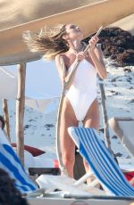 CANDICE SWANEPOEL in Bikini at a Beach in Tulum 03/28/2019
