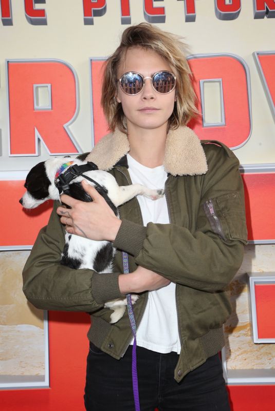 CARA DELEVINGNE at Superpower Dogs Premiere in Los Angeles 03/09/2019