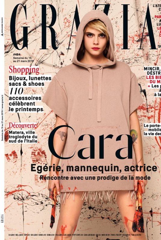 CARA DELEVINGNE in Grazia Magazine, France March 2019