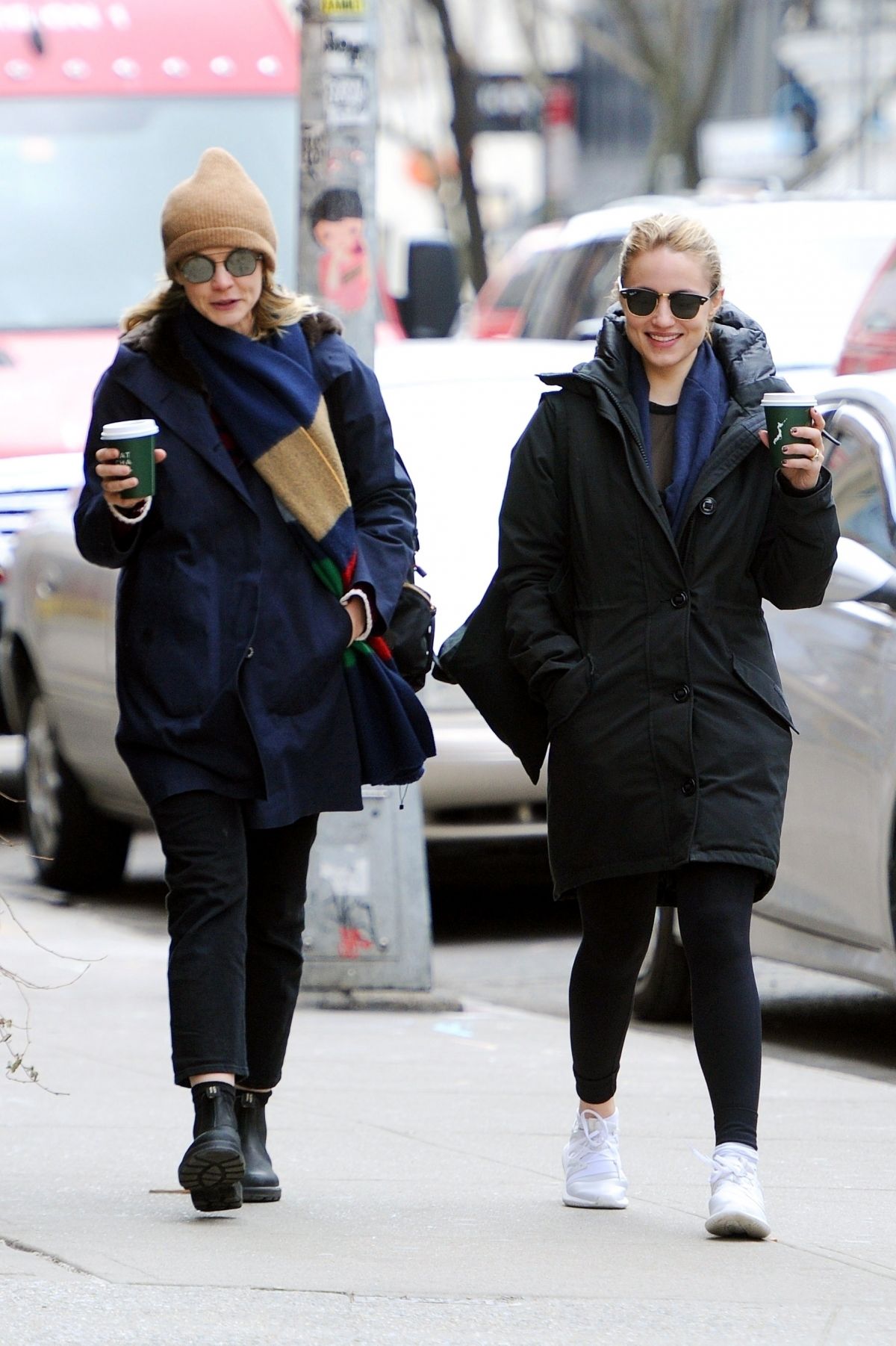 CAREY MULLIGAN and DIANNA AGRON Out for Coffee in New York 03/07/2019 ...