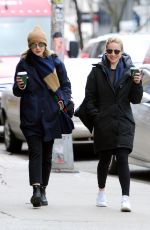 CAREY MULLIGAN and DIANNA AGRON Out for Coffee in New York 03/07/2019