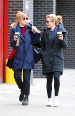 CAREY MULLIGAN and DIANNA AGRON Out for Coffee in New York 03/07/2019