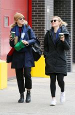 CAREY MULLIGAN and DIANNA AGRON Out for Coffee in New York 03/07/2019