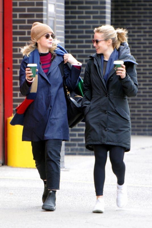CAREY MULLIGAN and DIANNA AGRON Out for Coffee in New York 03/07/2019