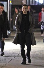 CARLY CHAIKIN and Rami Malek on the Set of Mr Robot in New York 03/14/2019