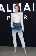 CAROLINE RECEVEUR at Balmain Fashion Show at PFW in Paris 03/01/2019