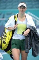 CAROLINE WOZNIACKI Practice at Miami Open Tennis Tournament 03/16/2019